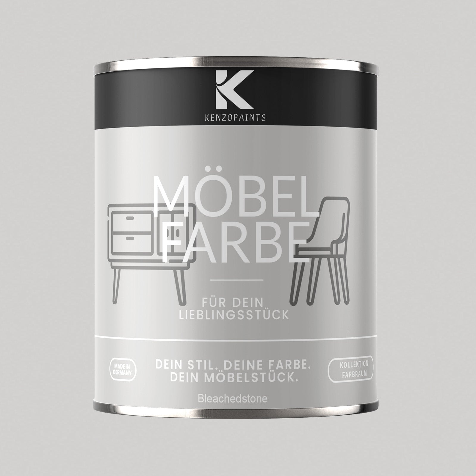 Kenzopaints Möbelfarbe Möbellack Buntlack Farbraum - 750ml - Farbmanufaktur Contura Berkemeier - Farbmanufaktur Contura Berkemeier