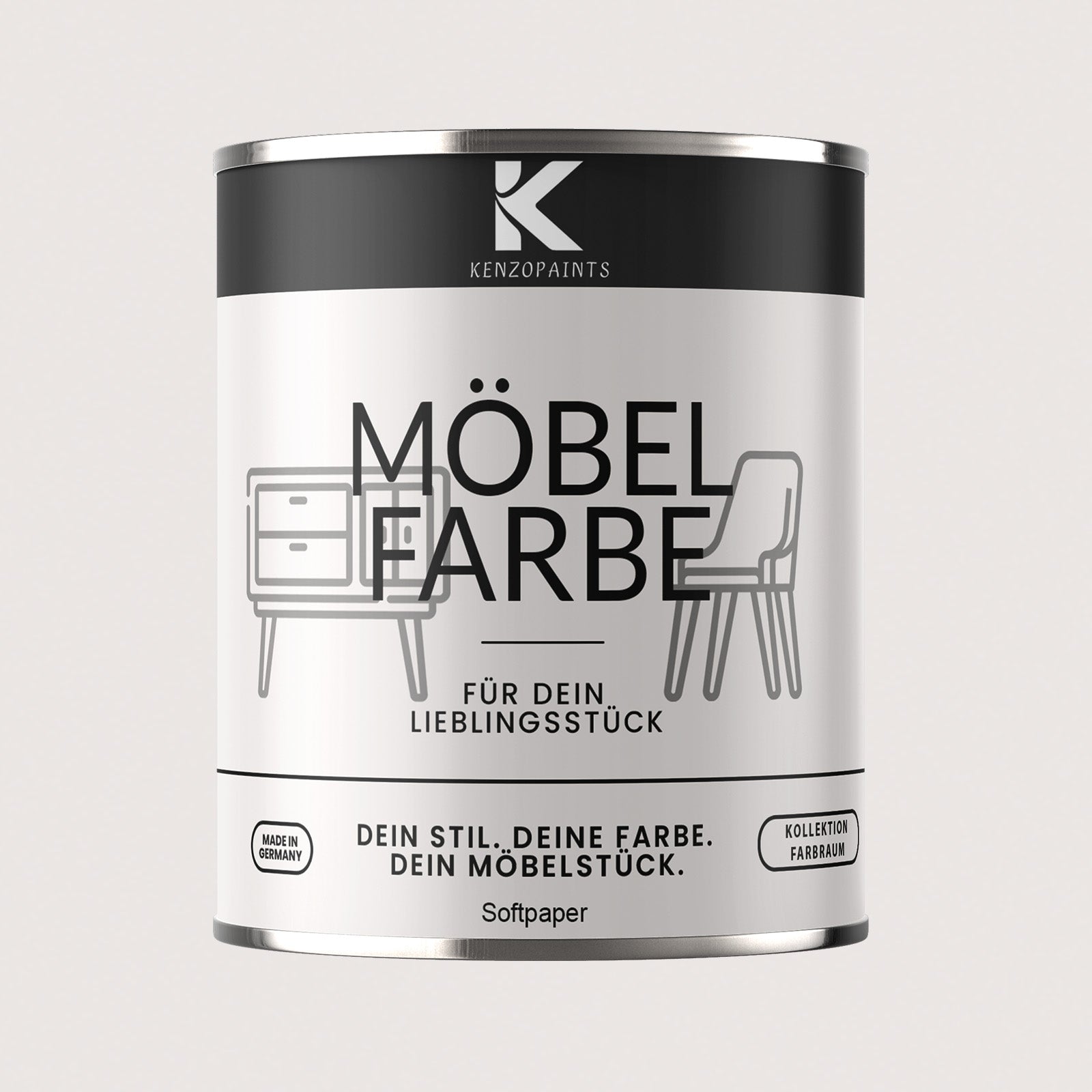 Kenzopaints Möbelfarbe Möbellack Buntlack Farbraum - 750ml - Farbmanufaktur Contura Berkemeier - Farbmanufaktur Contura Berkemeier