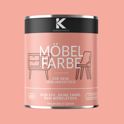 Kenzopaints Möbelfarbe Möbellack Buntlack - 2,5Liter - Farbmanufaktur Contura Berkemeier - Farbmanufaktur Contura Berkemeier