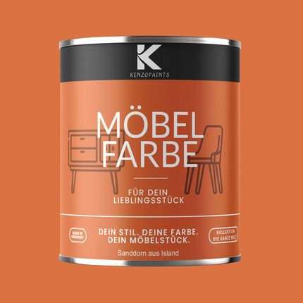 Kenzopaints Möbelfarbe Möbellack Buntlack - 2,5Liter - Farbmanufaktur Contura Berkemeier - Farbmanufaktur Contura Berkemeier