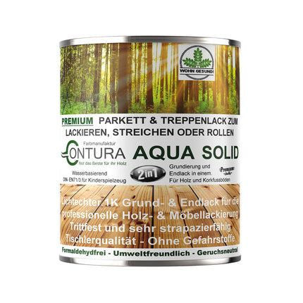 Contura 2 in 1 Parkettsiegel Grundierung und Parkettlack Holzlack Seidenmatt - Farbmanufaktur Contura Berkemeier - Farbmanufaktur Contura Berkemeier
