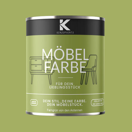 Kenzopaints Möbelfarbe Möbellack Buntlack - 2,5Liter - Farbmanufaktur Contura Berkemeier - Farbmanufaktur Contura Berkemeier