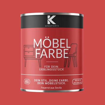 Kenzopaints Möbelfarbe Möbellack Buntlack - 2,5Liter - Farbmanufaktur Contura Berkemeier - Farbmanufaktur Contura Berkemeier