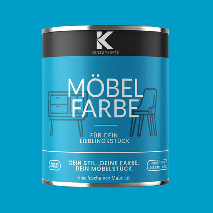 Kenzopaints Möbelfarbe Möbellack Buntlack - 2,5Liter - Farbmanufaktur Contura Berkemeier - Farbmanufaktur Contura Berkemeier