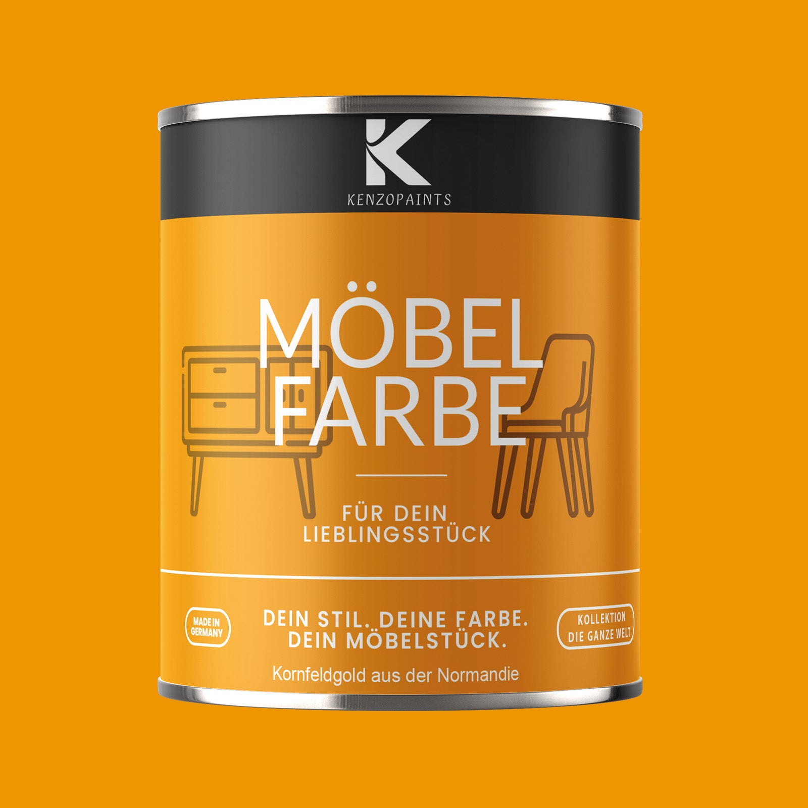 Kenzopaints Möbelfarbe Möbellack Buntlack - 2,5Liter - Farbmanufaktur Contura Berkemeier - Farbmanufaktur Contura Berkemeier