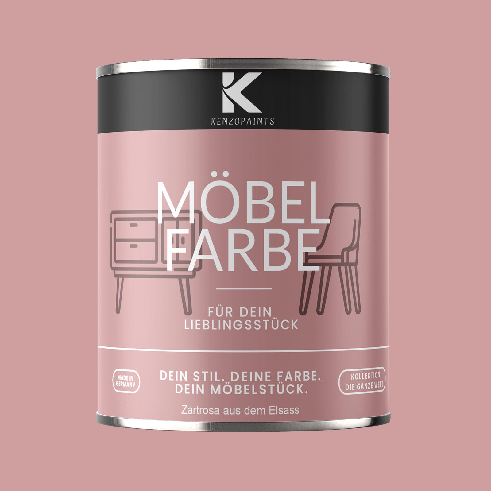 Kenzopaints Möbelfarbe Möbellack Buntlack - 2,5Liter - Farbmanufaktur Contura Berkemeier - Farbmanufaktur Contura Berkemeier