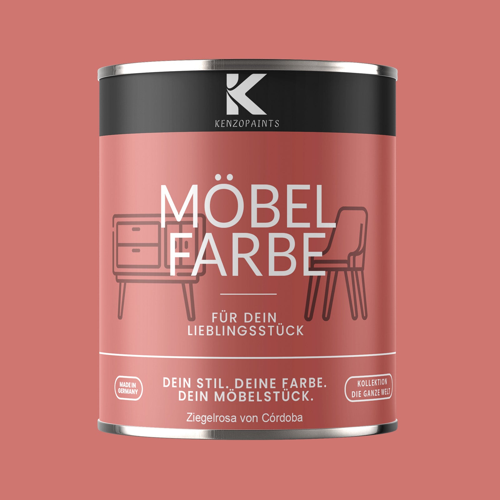Kenzopaints Möbelfarbe Möbellack Buntlack - 2,5Liter - Farbmanufaktur Contura Berkemeier - Farbmanufaktur Contura Berkemeier