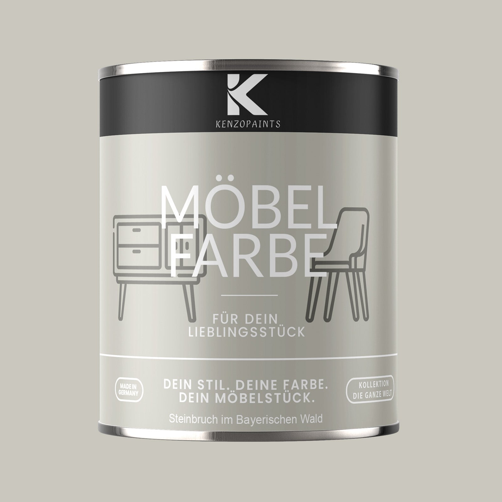 Kenzopaints Möbelfarbe Möbellack Buntlack - 2,5Liter - Farbmanufaktur Contura Berkemeier - Farbmanufaktur Contura Berkemeier