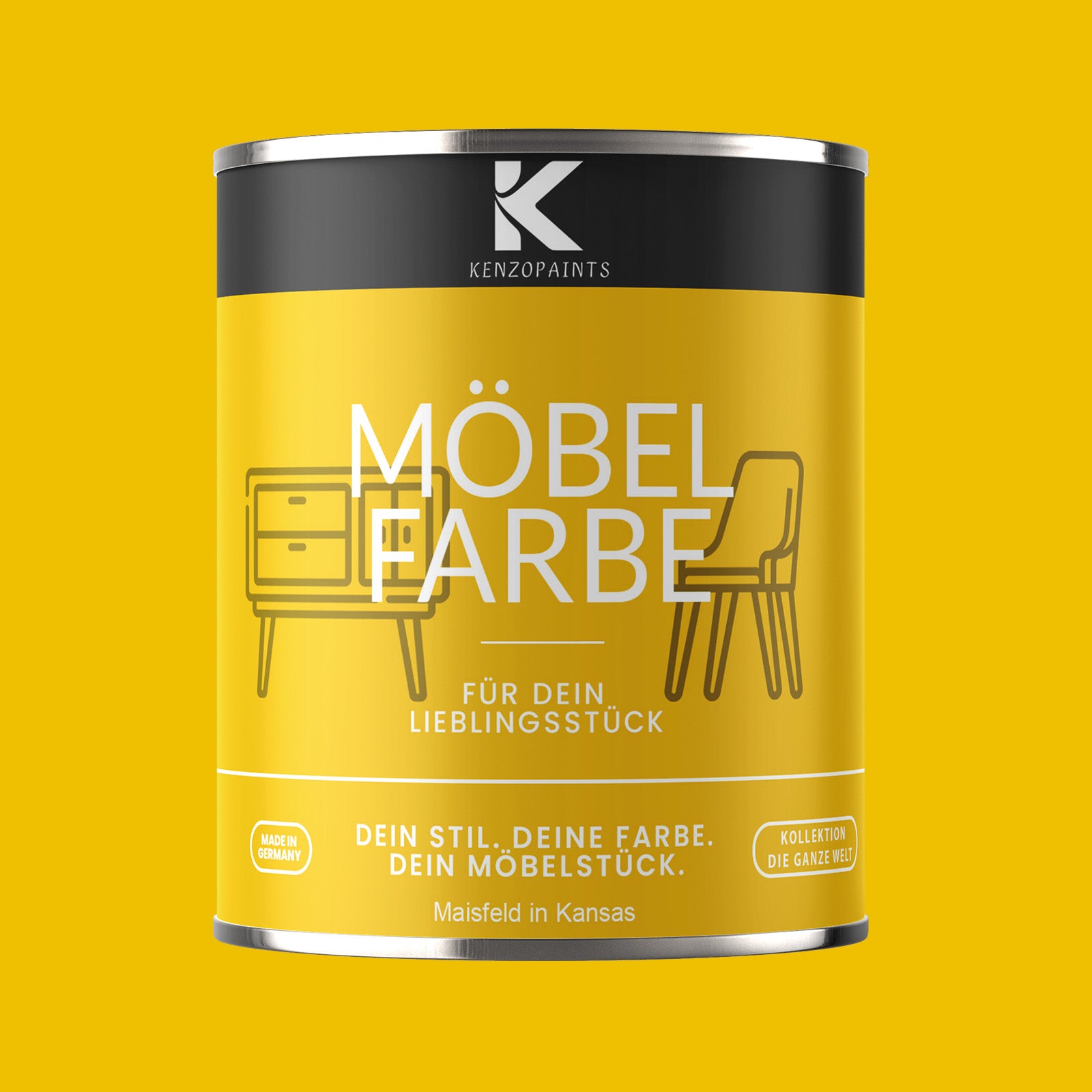 Kenzopaints Möbelfarbe Möbellack Buntlack - 2,5Liter - Farbmanufaktur Contura Berkemeier - Farbmanufaktur Contura Berkemeier
