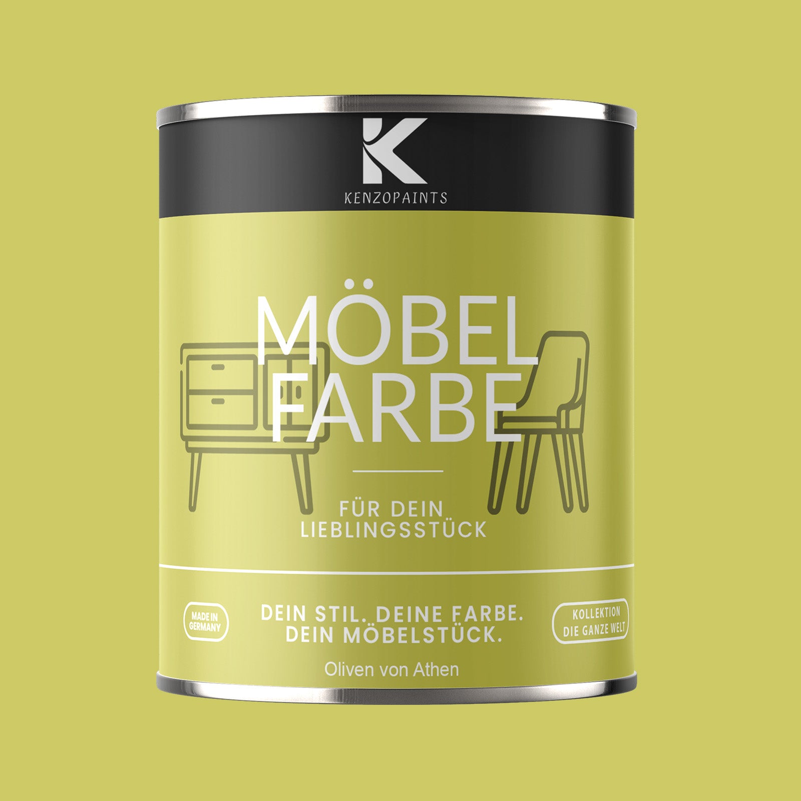 Kenzopaints Möbelfarbe Möbellack Buntlack - 2,5Liter - Farbmanufaktur Contura Berkemeier - Farbmanufaktur Contura Berkemeier