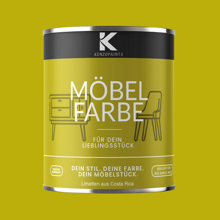 Kenzopaints Möbelfarbe Möbellack Buntlack - 2,5Liter - Farbmanufaktur Contura Berkemeier - Farbmanufaktur Contura Berkemeier