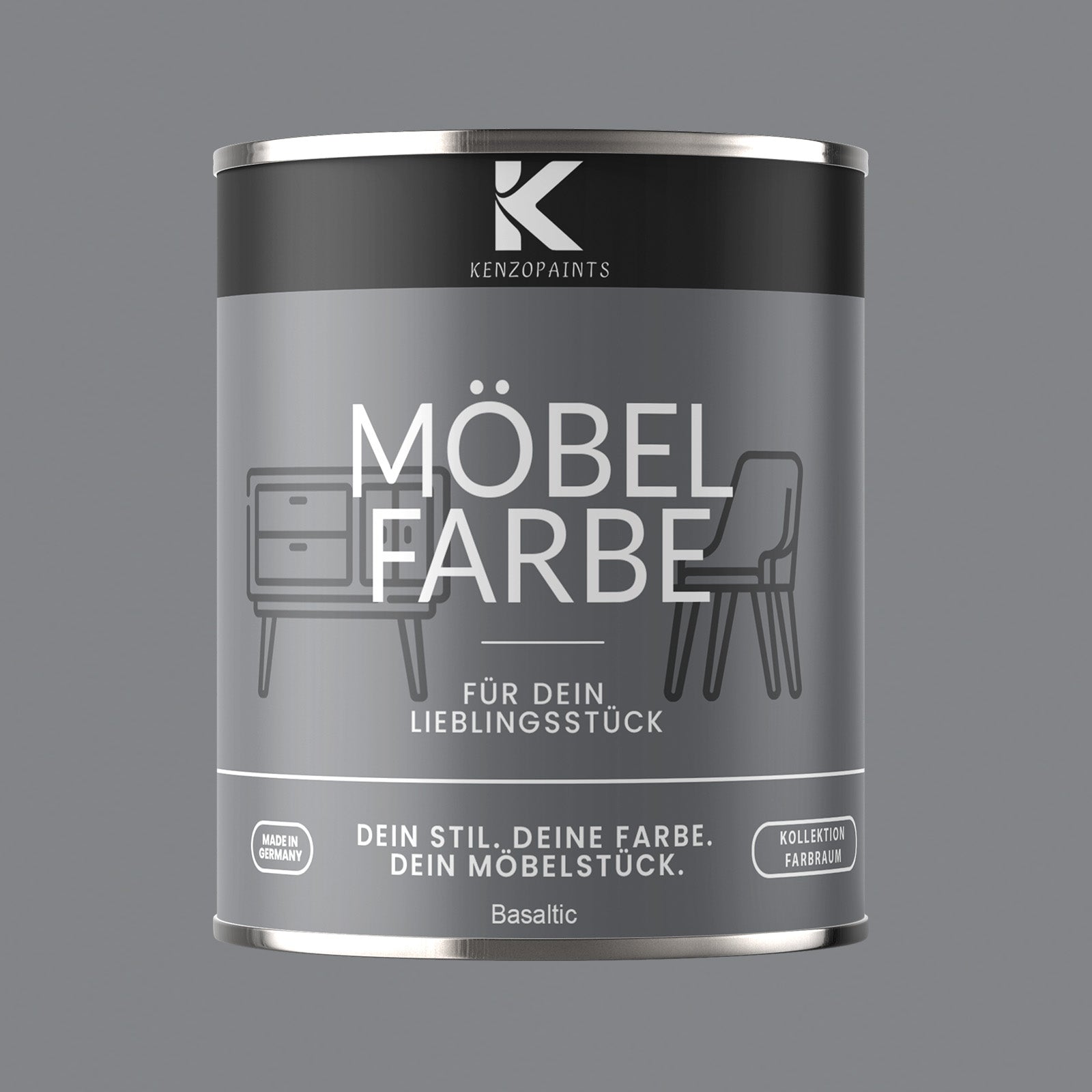 Kenzopaints Möbelfarbe Möbellack Buntlack Farbraum - 750ml - Farbmanufaktur Contura Berkemeier - Farbmanufaktur Contura Berkemeier