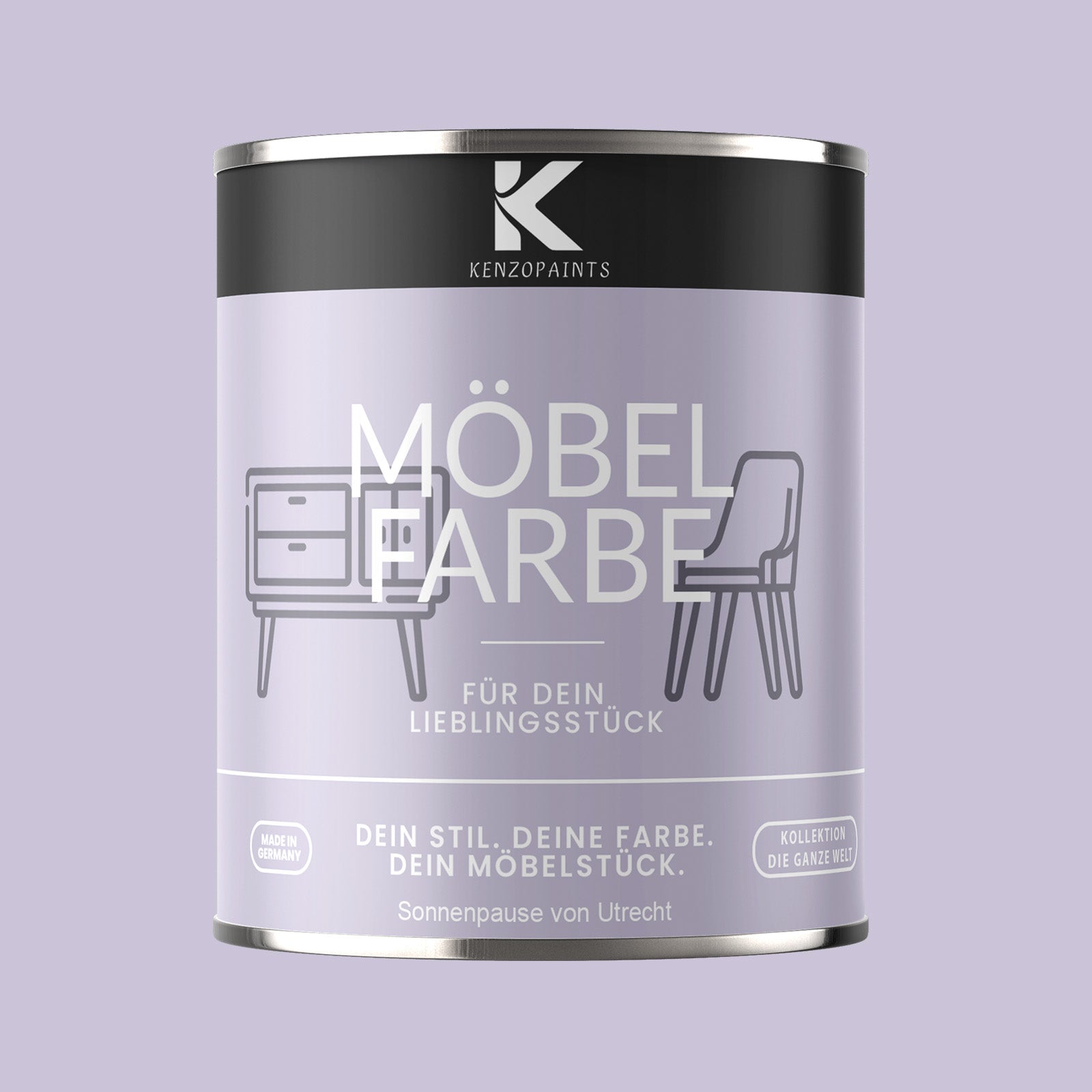 Kenzopaints Möbelfarbe Möbellack Buntlack - 2,5Liter - Farbmanufaktur Contura Berkemeier - Farbmanufaktur Contura Berkemeier
