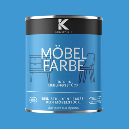 Kenzopaints Möbelfarbe Möbellack Buntlack - 2,5Liter - Farbmanufaktur Contura Berkemeier - Farbmanufaktur Contura Berkemeier