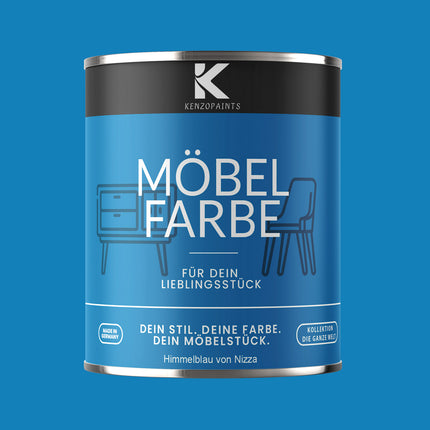 Kenzopaints Möbelfarbe Möbellack Buntlack - 2,5Liter - Farbmanufaktur Contura Berkemeier - Farbmanufaktur Contura Berkemeier