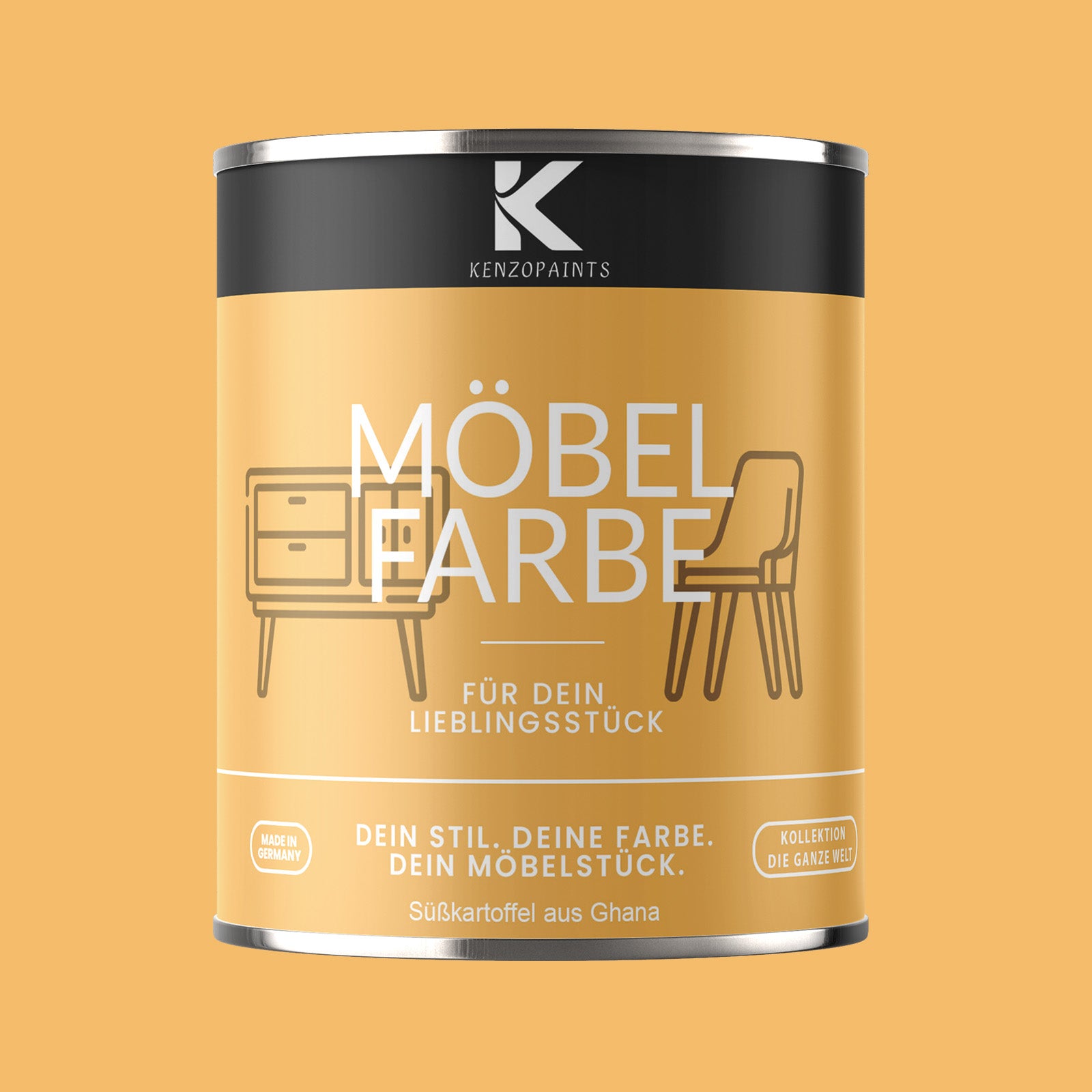 Kenzopaints Möbelfarbe Möbellack Buntlack - 2,5Liter - Farbmanufaktur Contura Berkemeier - Farbmanufaktur Contura Berkemeier