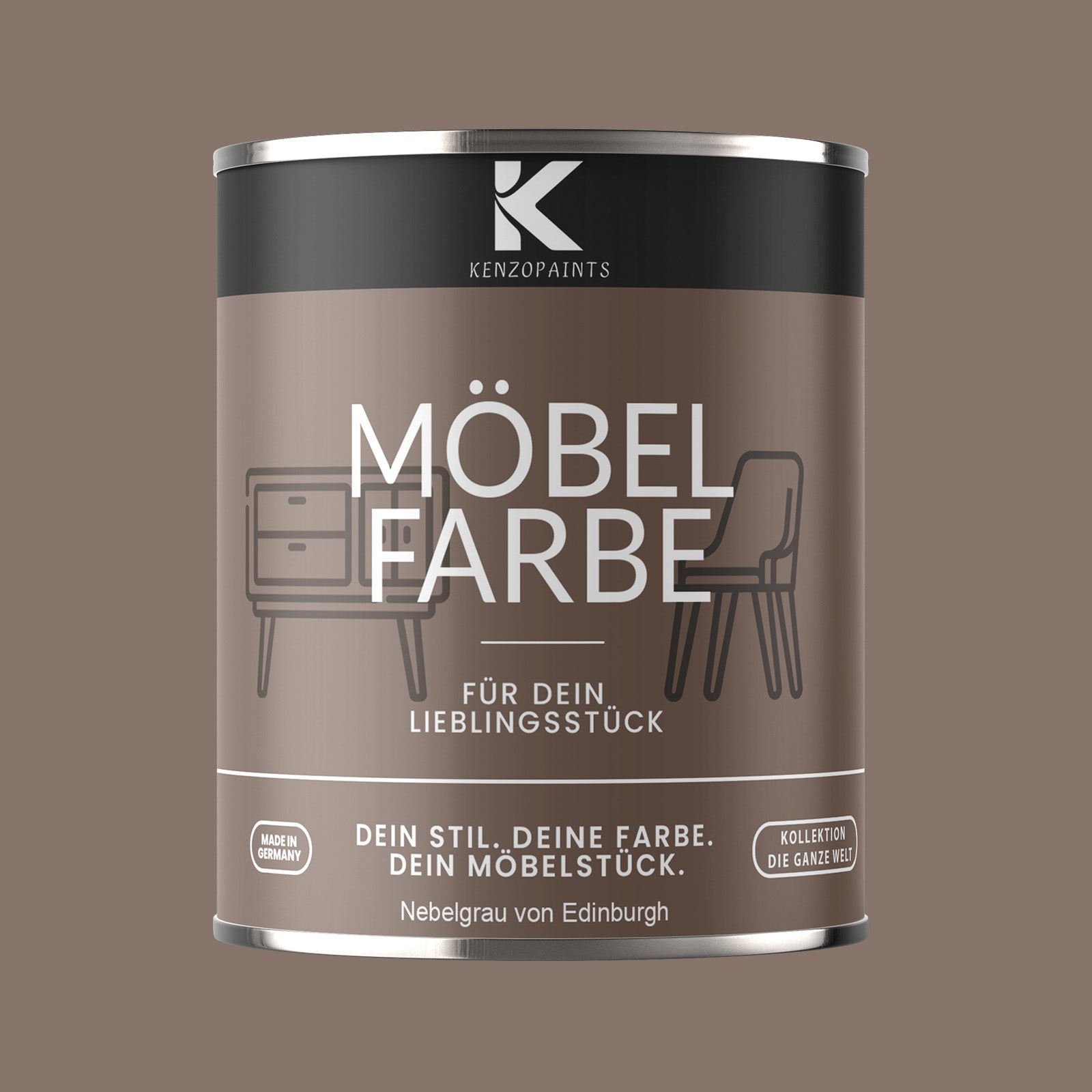 Kenzopaints Möbelfarbe Möbellack Buntlack - 2,5Liter - Farbmanufaktur Contura Berkemeier - Farbmanufaktur Contura Berkemeier