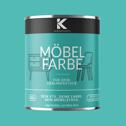 Kenzopaints Möbelfarbe Möbellack Buntlack - 2,5Liter - Farbmanufaktur Contura Berkemeier - Farbmanufaktur Contura Berkemeier