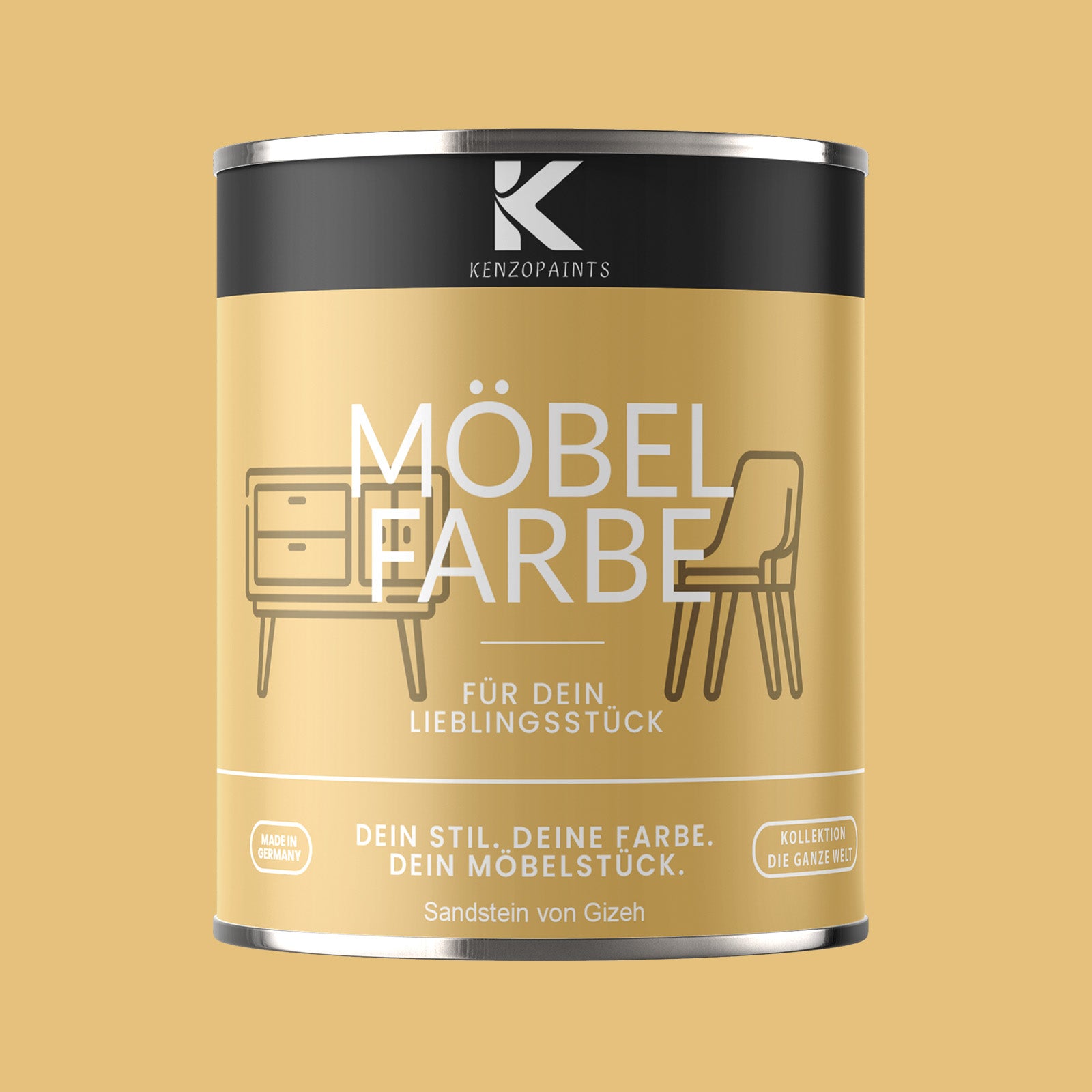 Kenzopaints Möbelfarbe Möbellack Buntlack - 2,5Liter - Farbmanufaktur Contura Berkemeier - Farbmanufaktur Contura Berkemeier