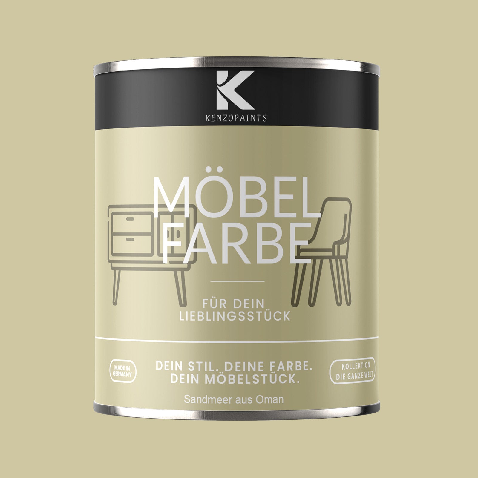 Kenzopaints Möbelfarbe Möbellack Buntlack - 2,5Liter - Farbmanufaktur Contura Berkemeier - Farbmanufaktur Contura Berkemeier