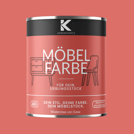 Kenzopaints Möbelfarbe Möbellack Buntlack - 2,5Liter - Farbmanufaktur Contura Berkemeier - Farbmanufaktur Contura Berkemeier
