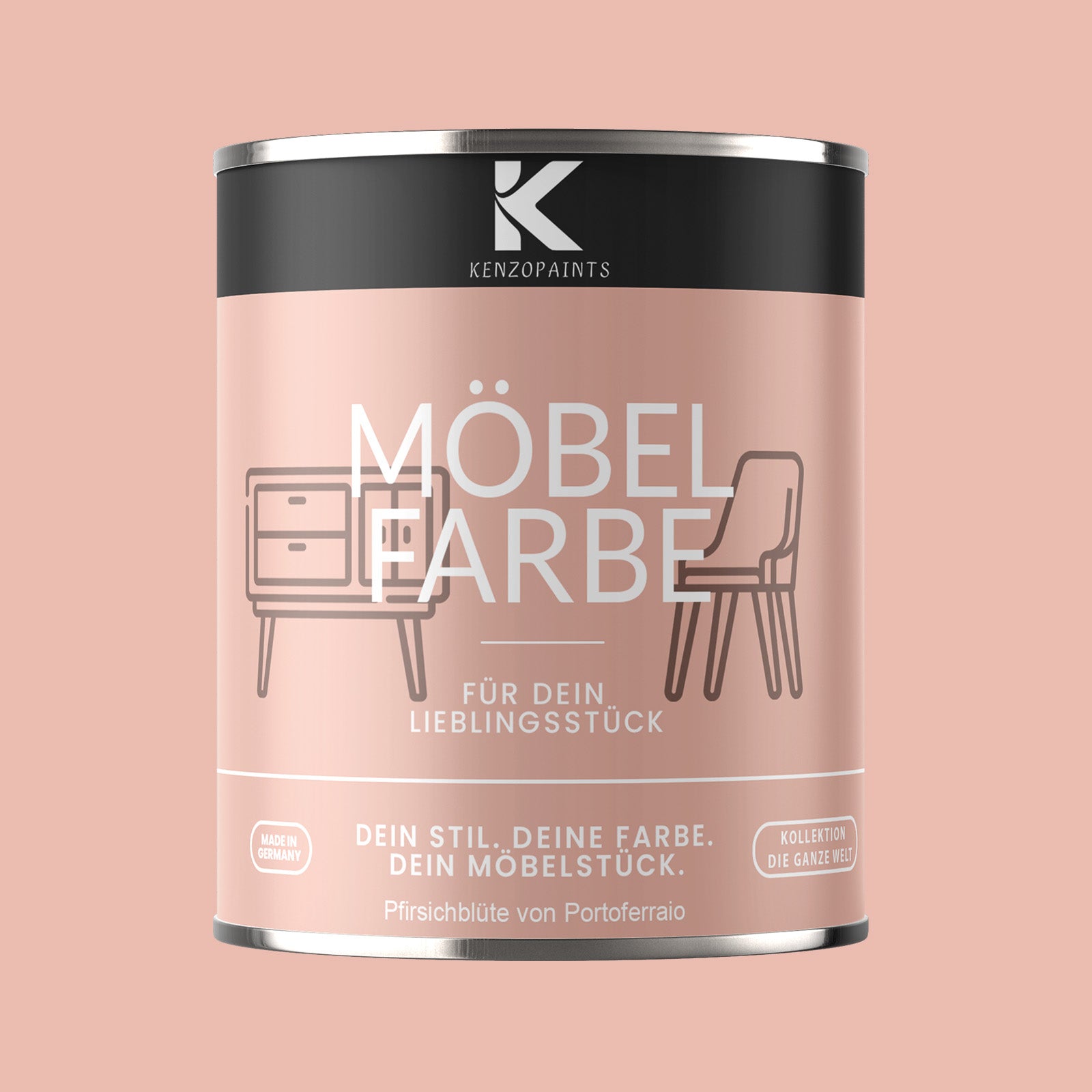Kenzopaints Möbelfarbe Möbellack Buntlack - 2,5Liter - Farbmanufaktur Contura Berkemeier - Farbmanufaktur Contura Berkemeier