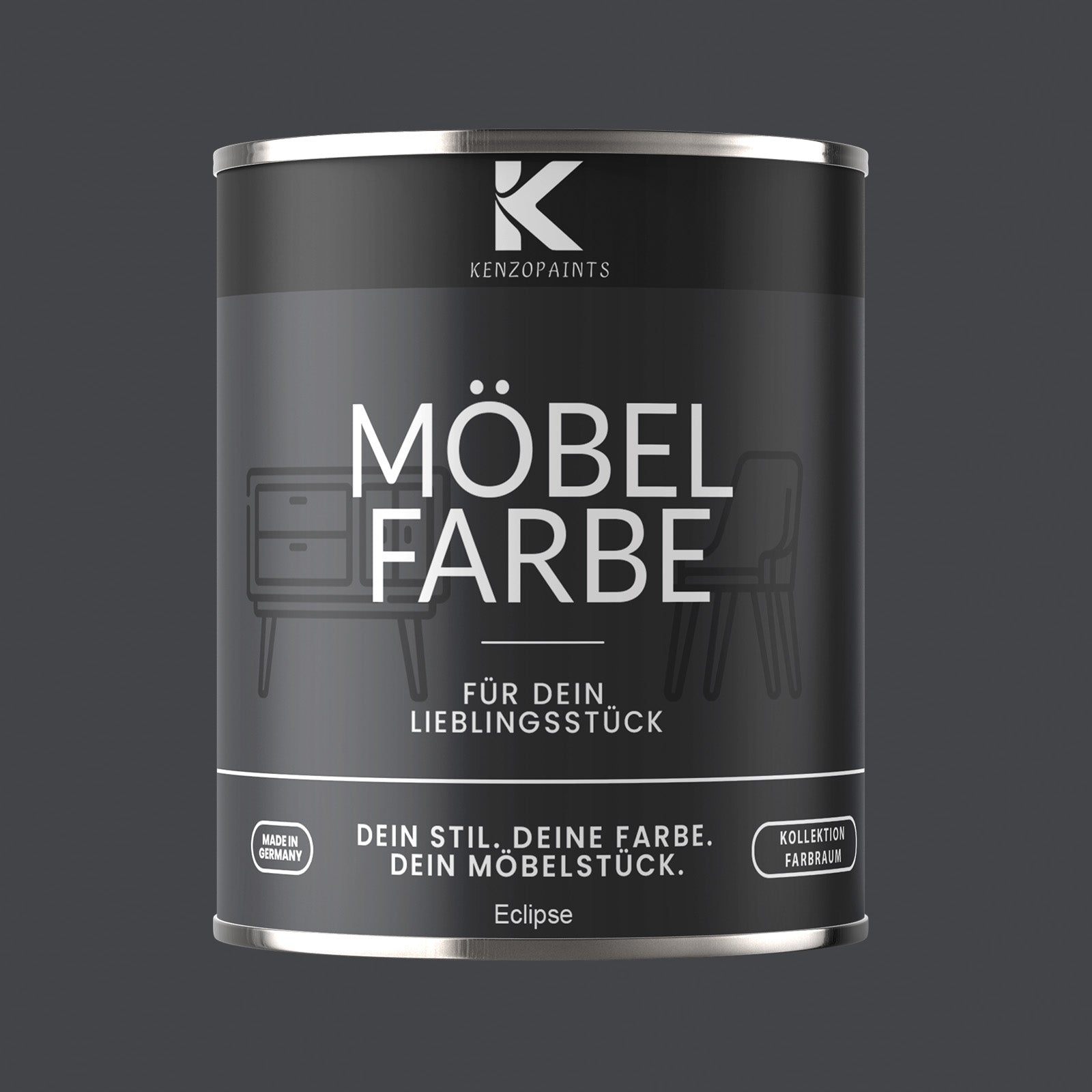 Kenzopaints Möbelfarbe Möbellack Buntlack Farbraum - 750ml - Farbmanufaktur Contura Berkemeier - Farbmanufaktur Contura Berkemeier