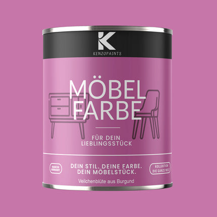 Kenzopaints Möbelfarbe Möbellack Buntlack - 2,5Liter - Farbmanufaktur Contura Berkemeier - Farbmanufaktur Contura Berkemeier