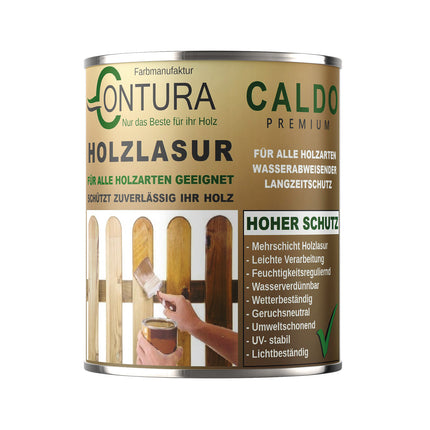 Holzlasur Dickschichtlasur Set + Pinsel 2in1 Dauerschutzlasur Holzschutz Lasur - Farbmanufaktur Contura Berkemeier - Farbmanufaktur Contura Berkemeier