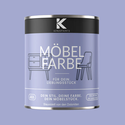 Kenzopaints Möbelfarbe Möbellack Buntlack - 2,5Liter - Farbmanufaktur Contura Berkemeier - Farbmanufaktur Contura Berkemeier