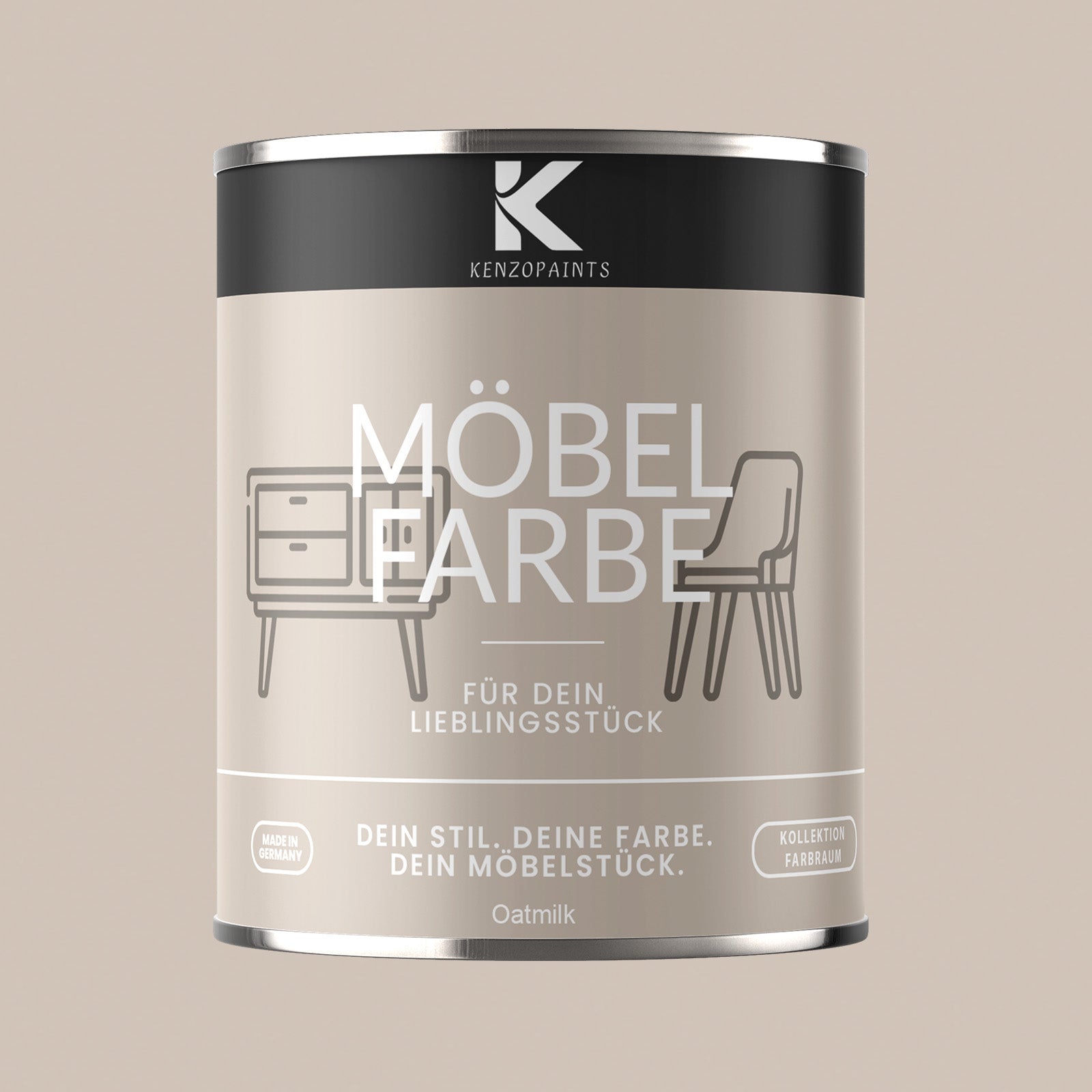 Kenzopaints Möbelfarbe Möbellack Buntlack Farbraum - 750ml - Farbmanufaktur Contura Berkemeier - Farbmanufaktur Contura Berkemeier