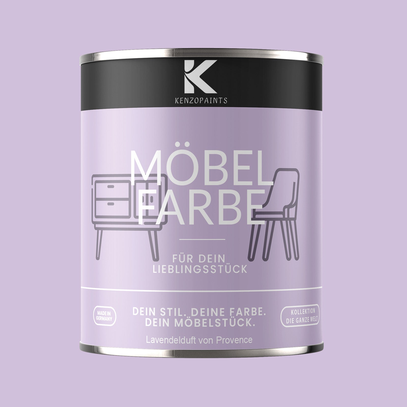 Kenzopaints Möbelfarbe Möbellack Buntlack - 2,5Liter - Farbmanufaktur Contura Berkemeier - Farbmanufaktur Contura Berkemeier
