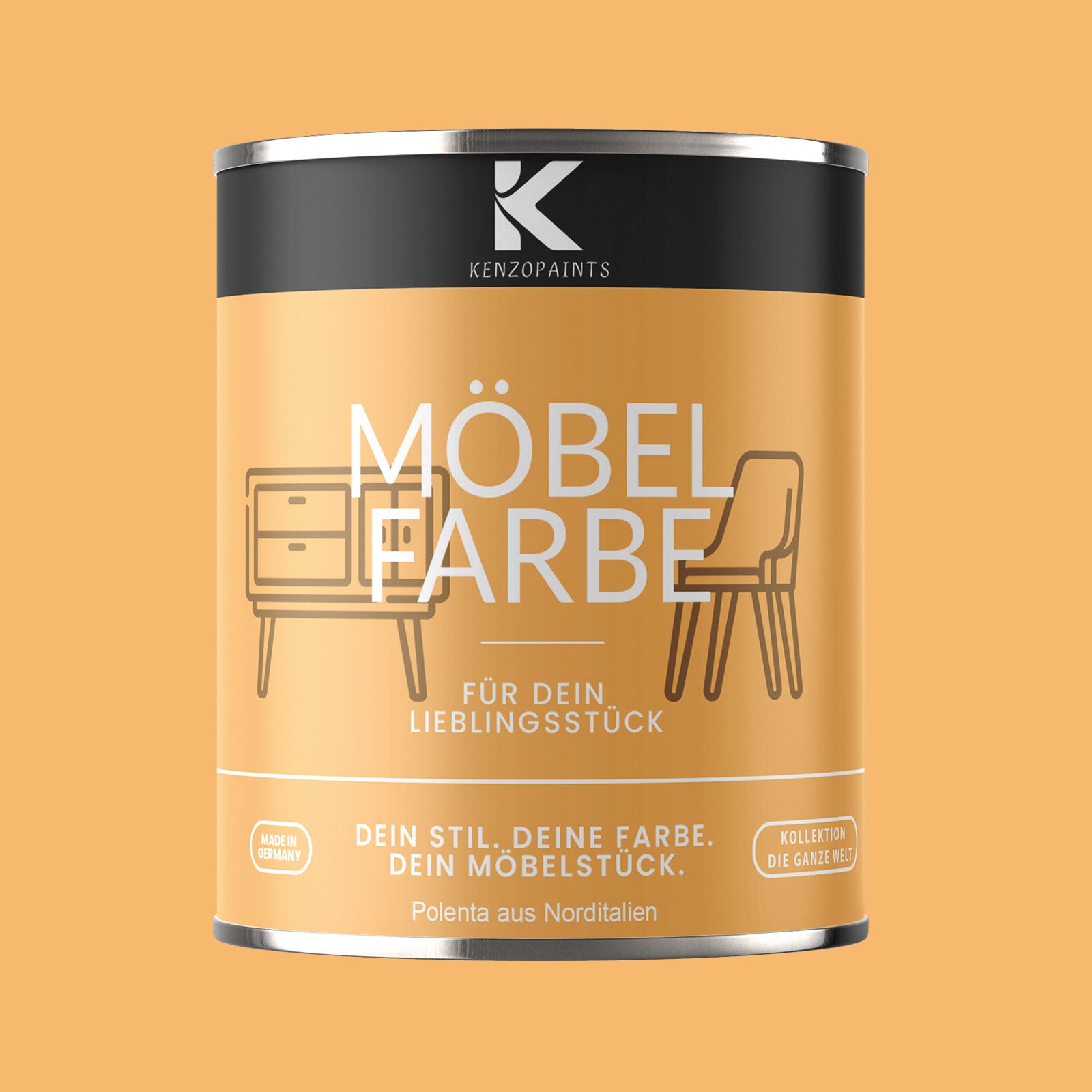 Kenzopaints Möbelfarbe Möbellack Buntlack - 2,5Liter - Farbmanufaktur Contura Berkemeier - Farbmanufaktur Contura Berkemeier