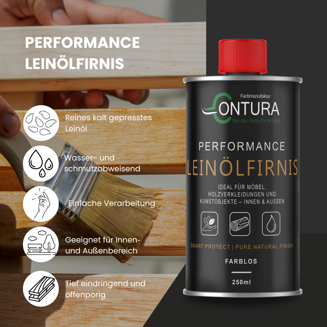 Contura Performance Leinöl für Möbel Böden Innen und Außen - Farbmanufaktur Contura Berkemeier - Farbmanufaktur Contura Berkemeier