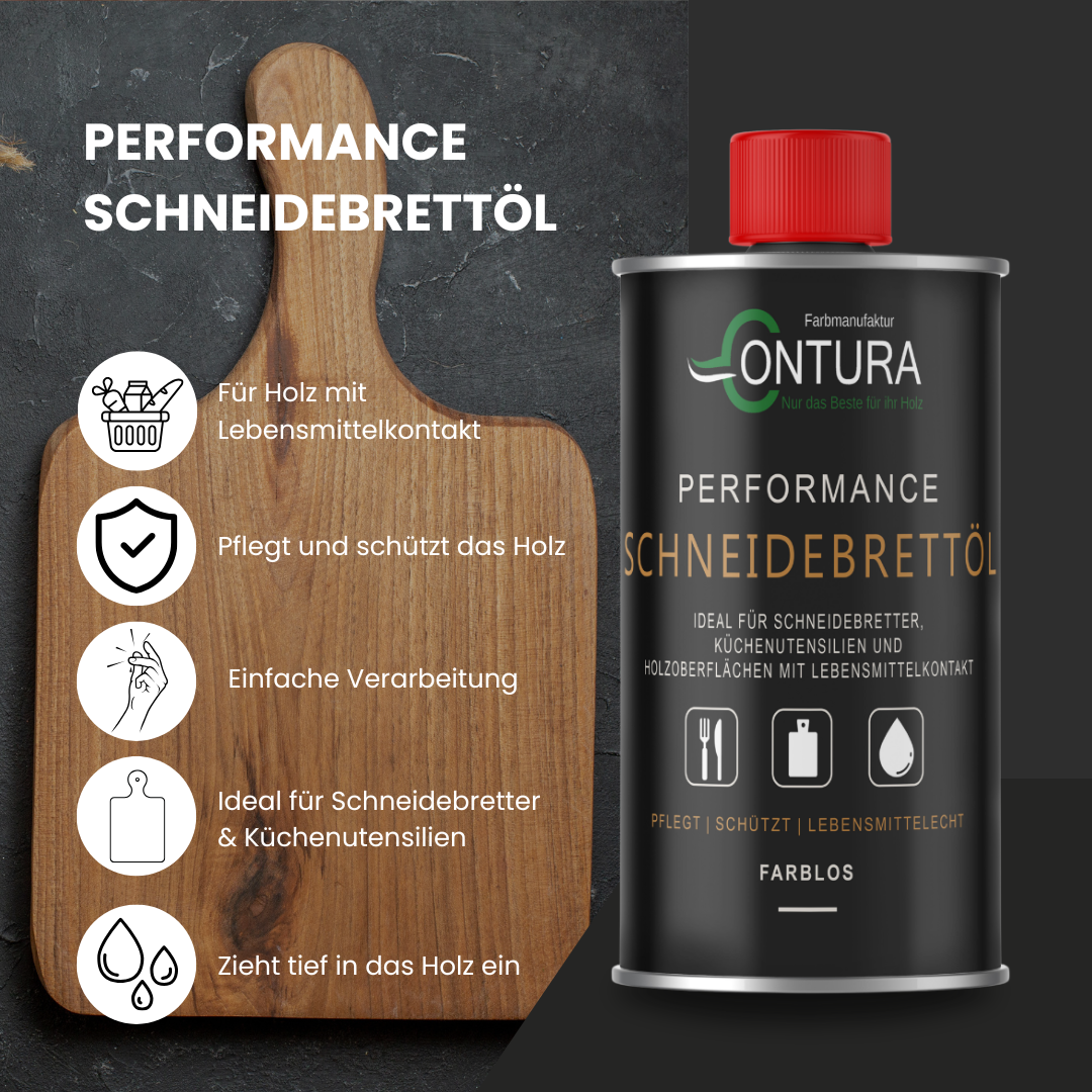 Contura Performance Schneidebrettöl farblos pflegeöl Schneidebretter Küchenholz