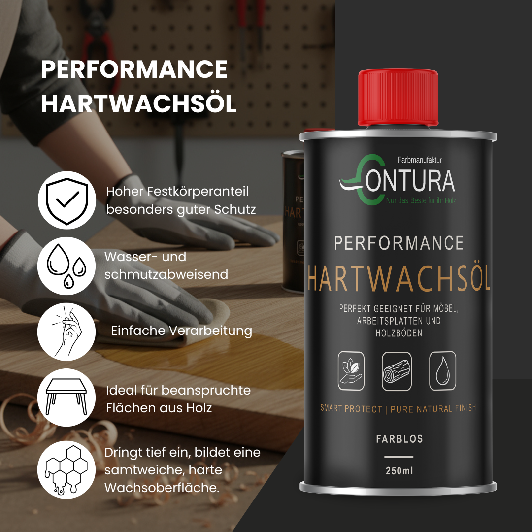 Contura Performance Hartwachsöl Farblos Natur Holz-Öl Parkett Treppen Möbel uvm - Farbmanufaktur Contura Berkemeier - Farbmanufaktur Contura Berkemeier