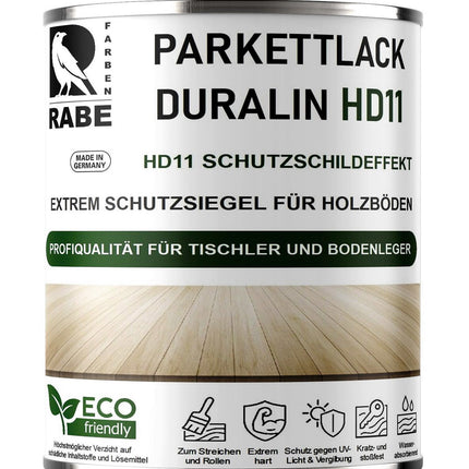 RABE Parkettlack Treppenlack Duralin HD11 Klarlack Hochleistungs Lack 2in1 für Holzboden - Farbmanufaktur Contura Berkemeier - Farbmanufaktur Contura Berkemeier
