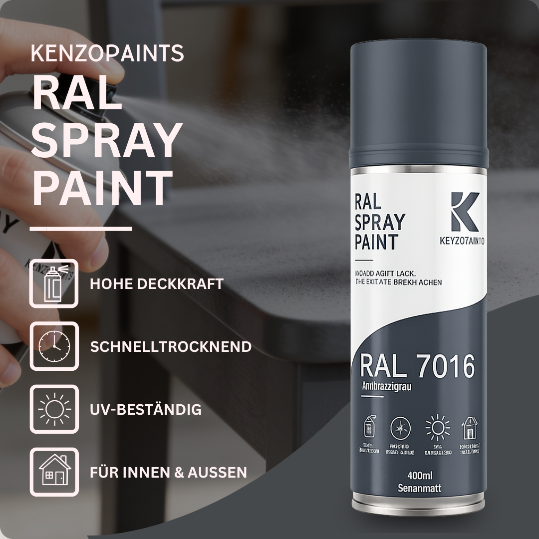 Kenzopaints RAL Spray Paint Sprühlack Acryllack Spraydose 400ml