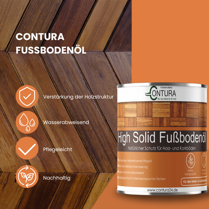 Contura Premium Fußbodenöl Parkettöl Korköl Holzöl für Holz - Farbmanufaktur Contura Berkemeier - Farbmanufaktur Contura Berkemeier