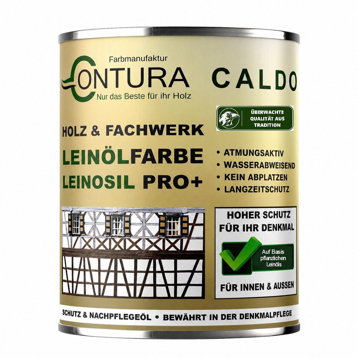 Contura Bio Wetterschutzfarbe Naturöl Fachwerk Haus Ölfarbe Öko Leinölfarbe Holz Farbe