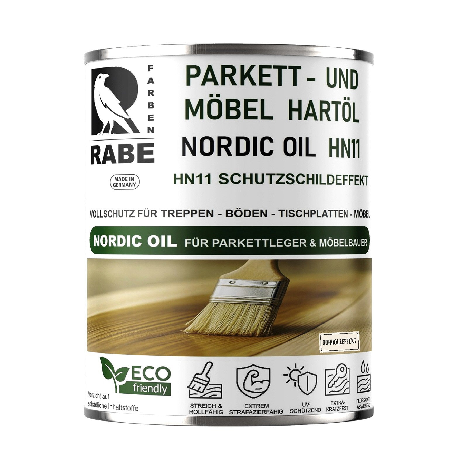 RABE Naturholz Effekt Holzöl Parkettöl Möbelöl KEIN ANFEUERN Fußboden Öl Rohholz - Farbmanufaktur Contura Berkemeier - Farben Rabe
