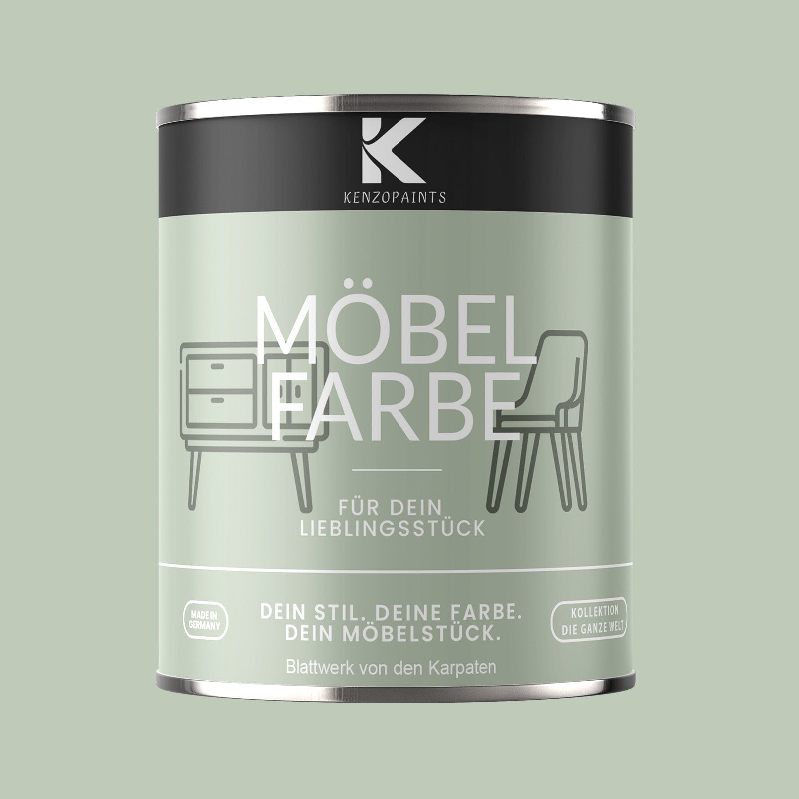 Kenzopaints Möbelfarbe Möbellack Buntlack - 2,5Liter - Farbmanufaktur Contura Berkemeier - Farbmanufaktur Contura Berkemeier
