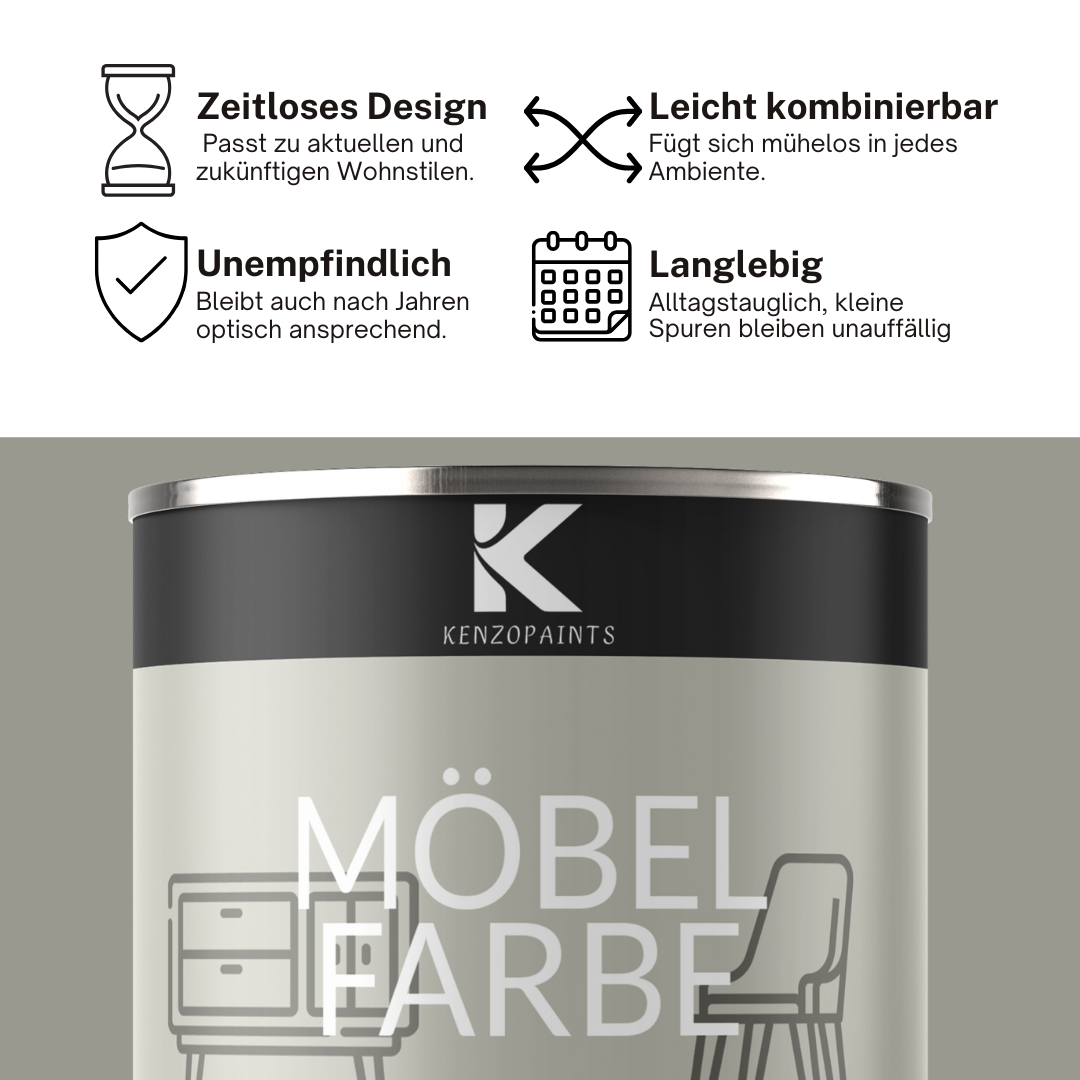 Kenzopaints Möbelfarbe Möbellack Buntlack Farbraum - 750ml - Farbmanufaktur Contura Berkemeier - Farbmanufaktur Contura Berkemeier