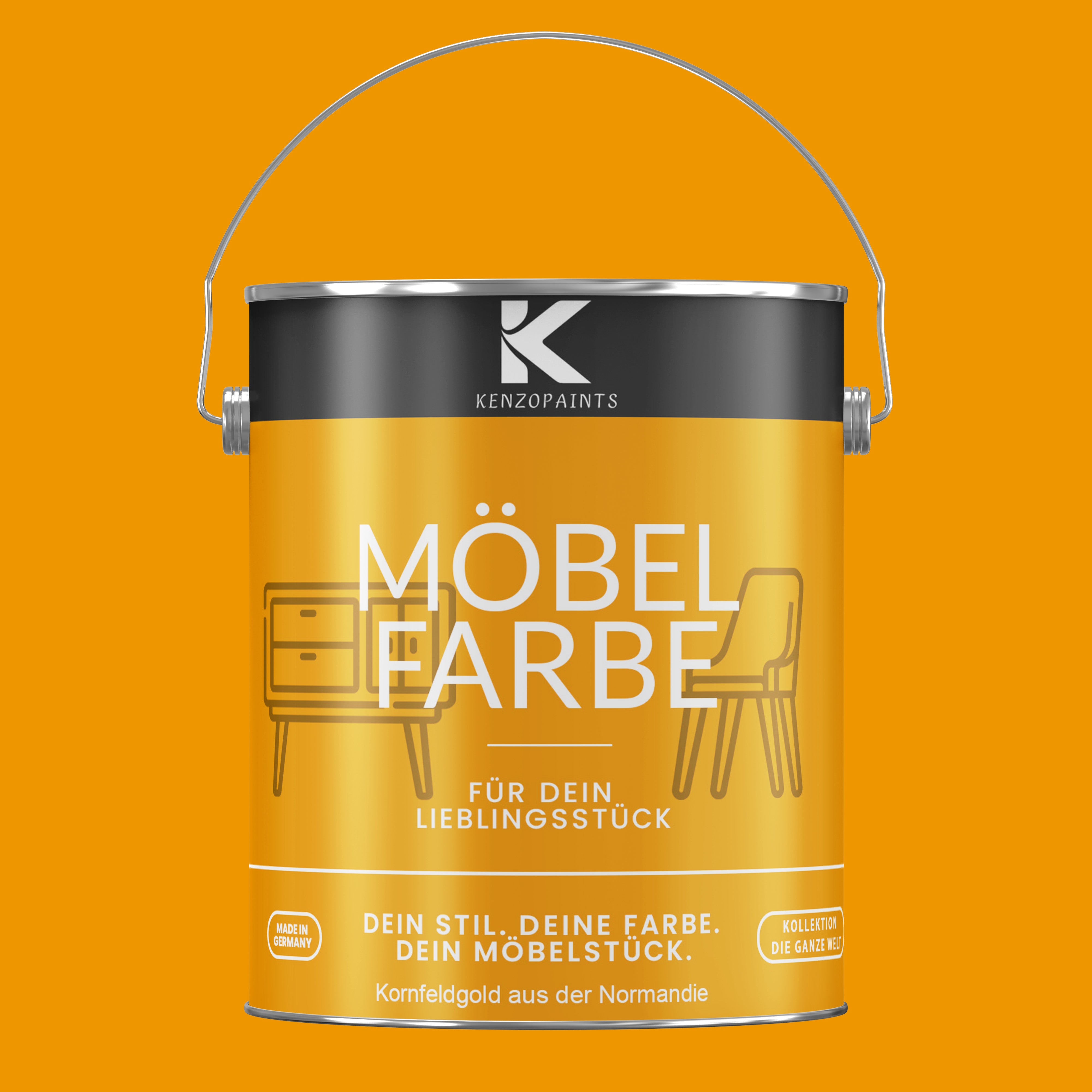 Kenzopaints Möbelfarbe Möbellack Buntlack - 2,5Liter - Farbmanufaktur Contura Berkemeier - Farbmanufaktur Contura Berkemeier