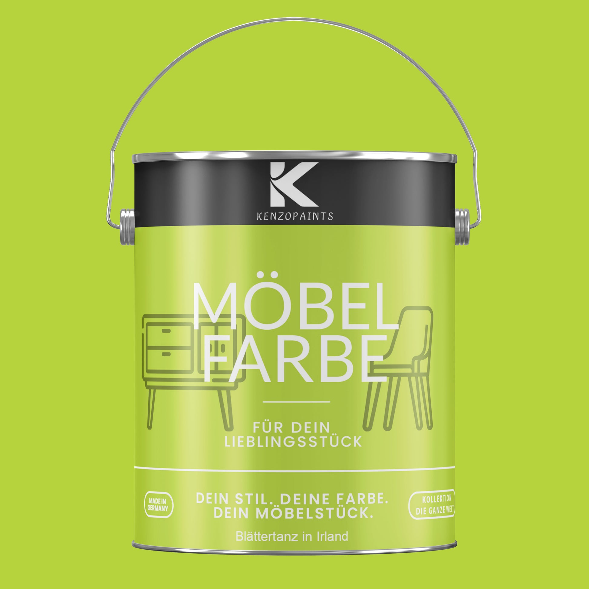 Kenzopaints Möbelfarbe Möbellack Buntlack - 2,5Liter - Farbmanufaktur Contura Berkemeier - Farbmanufaktur Contura Berkemeier