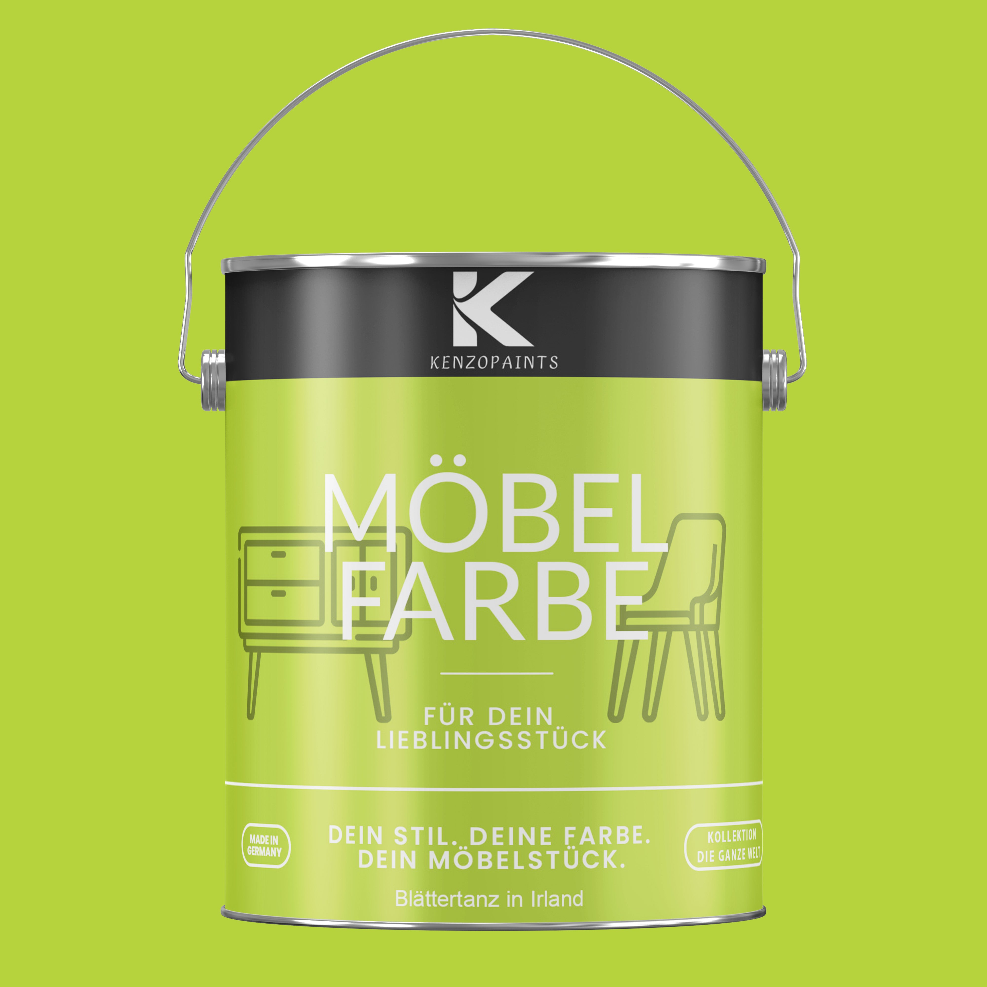 Kenzopaints Möbelfarbe Möbellack Buntlack - 2,5Liter - Farbmanufaktur Contura Berkemeier - Farbmanufaktur Contura Berkemeier
