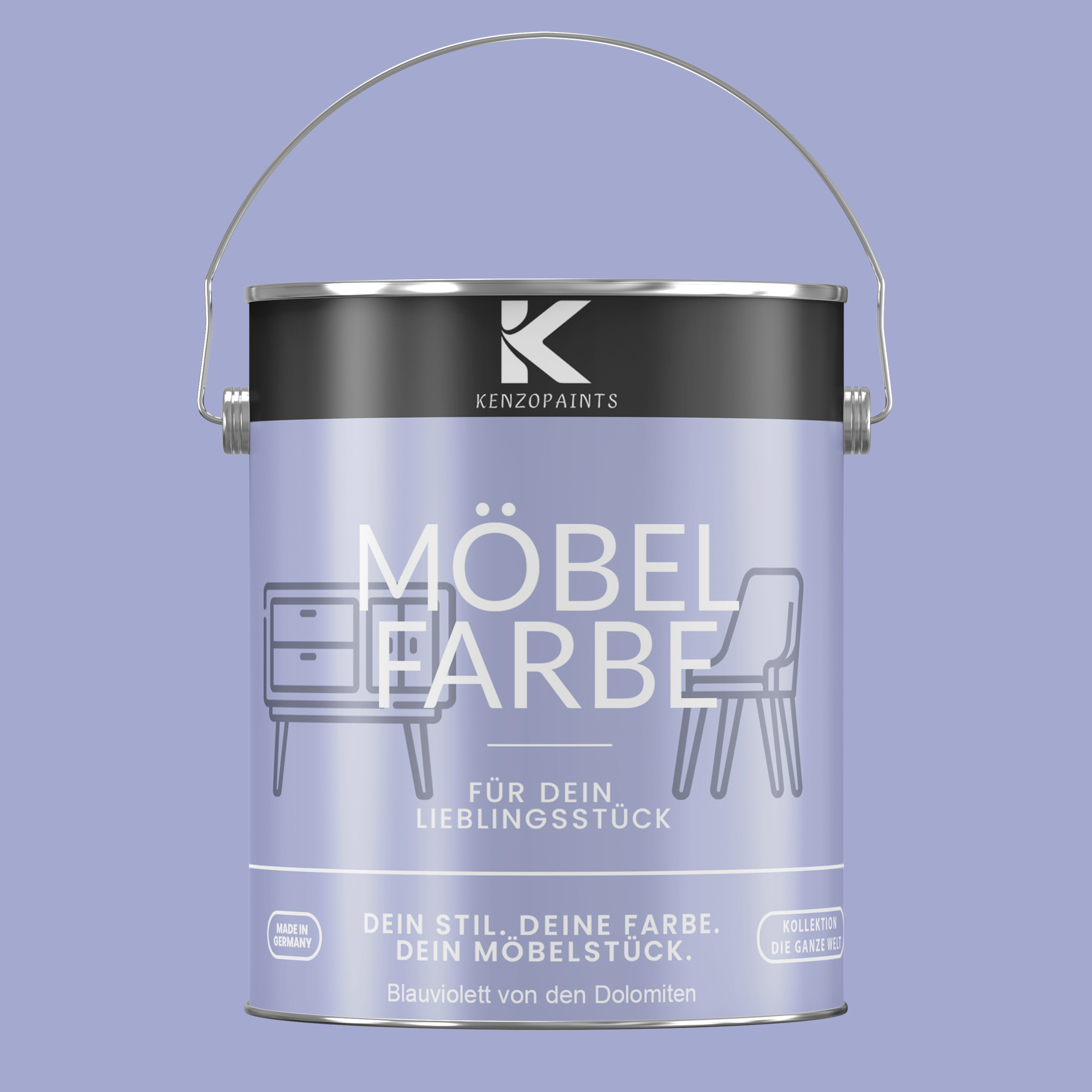 Kenzopaints Möbelfarbe Möbellack Buntlack - 2,5Liter - Farbmanufaktur Contura Berkemeier - Farbmanufaktur Contura Berkemeier