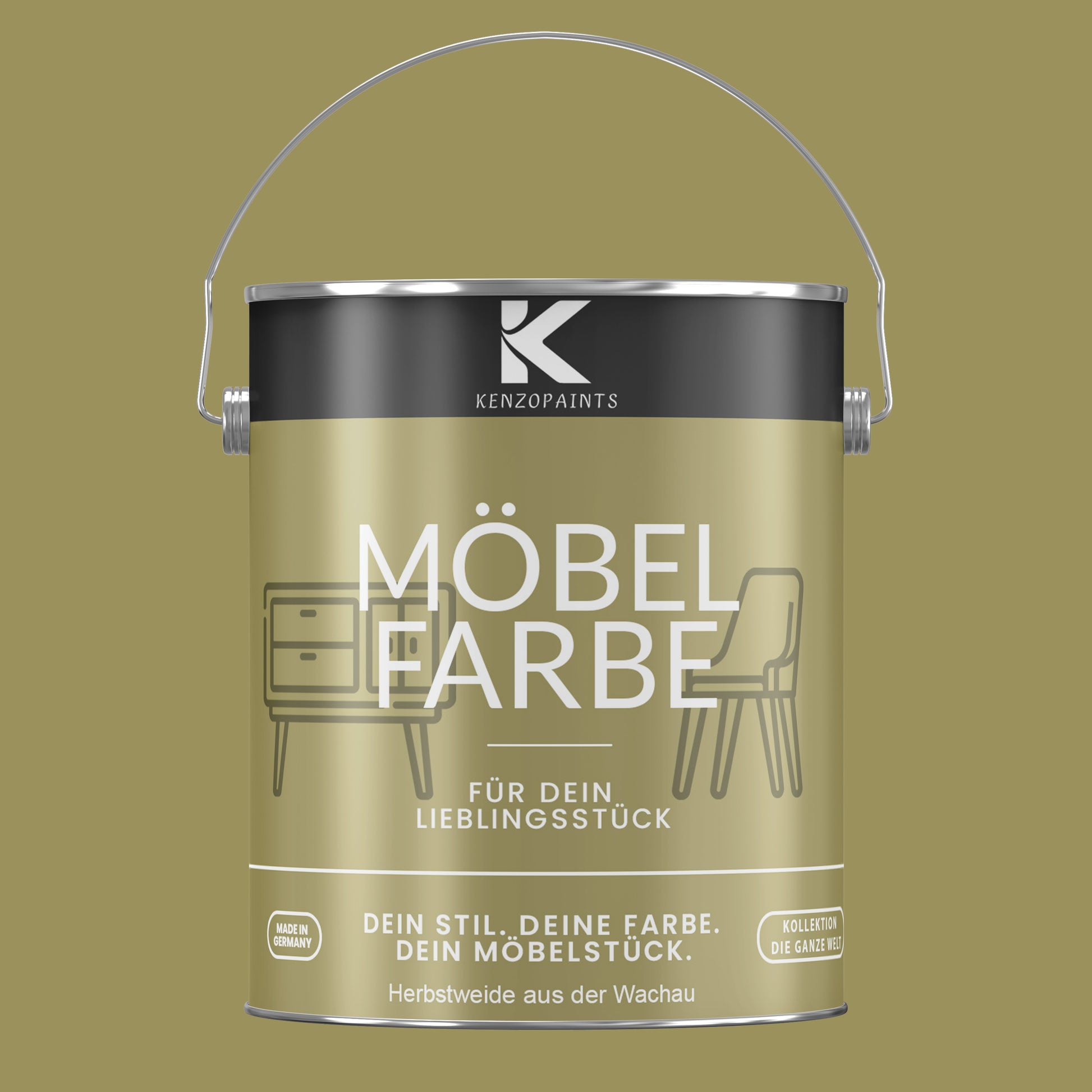 Kenzopaints Möbelfarbe Möbellack Buntlack - 2,5Liter - Farbmanufaktur Contura Berkemeier - Farbmanufaktur Contura Berkemeier