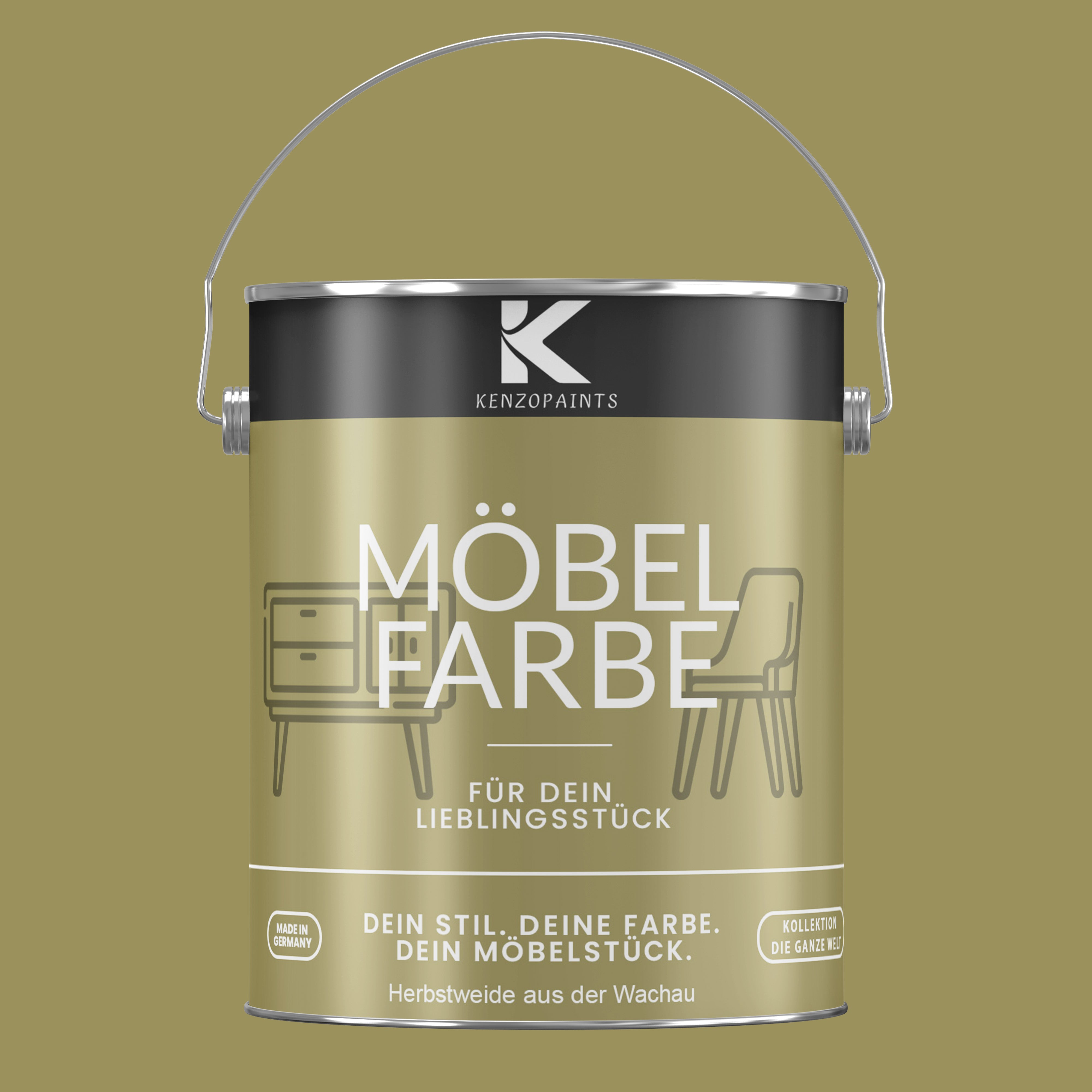 Kenzopaints Möbelfarbe Möbellack Buntlack - 2,5Liter - Farbmanufaktur Contura Berkemeier - Farbmanufaktur Contura Berkemeier