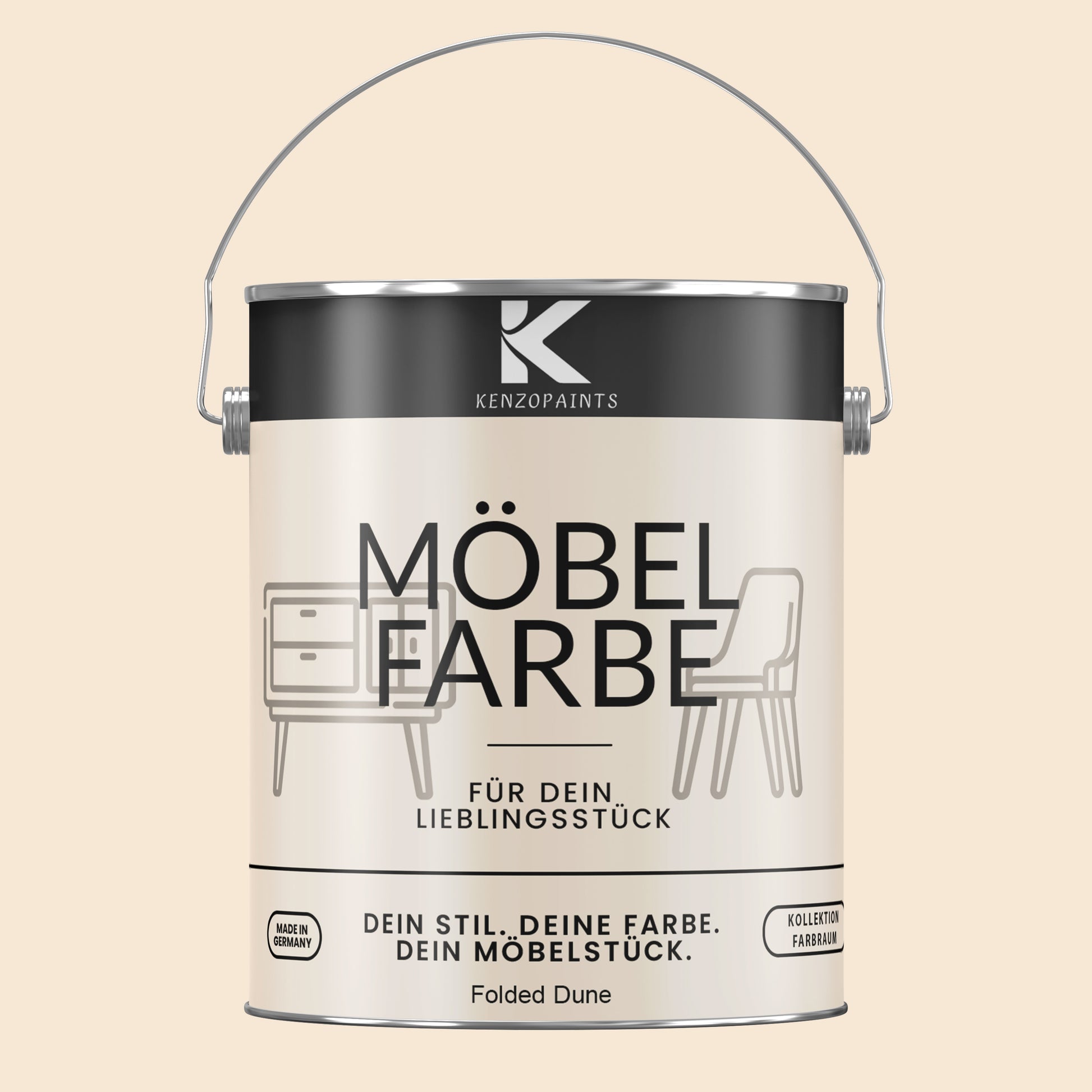 Kenzopaints Möbelfarbe Möbellack Buntlack Farbraum - 2,5Liter - Farbmanufaktur Contura Berkemeier - Farbmanufaktur Contura Berkemeier